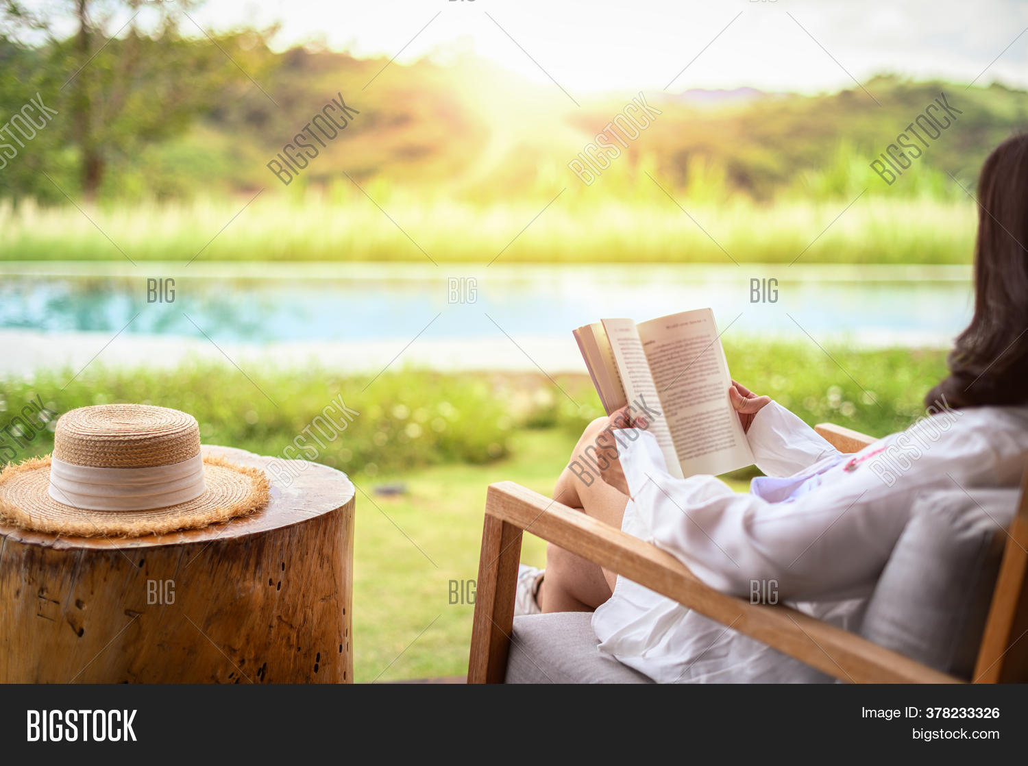 Woman Relaxing Reading Image & Photo (Free Trial) Bigstock