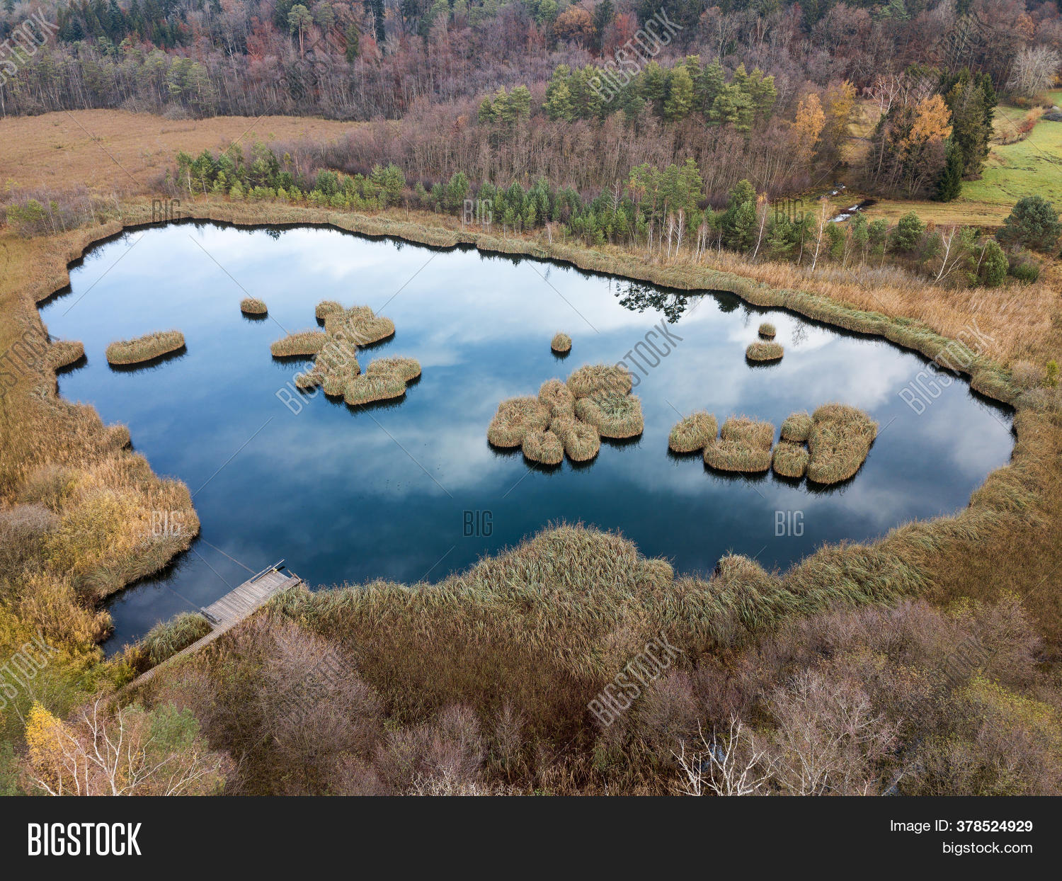 Aerial Image Pond Image & Photo (Free Trial) Bigstock