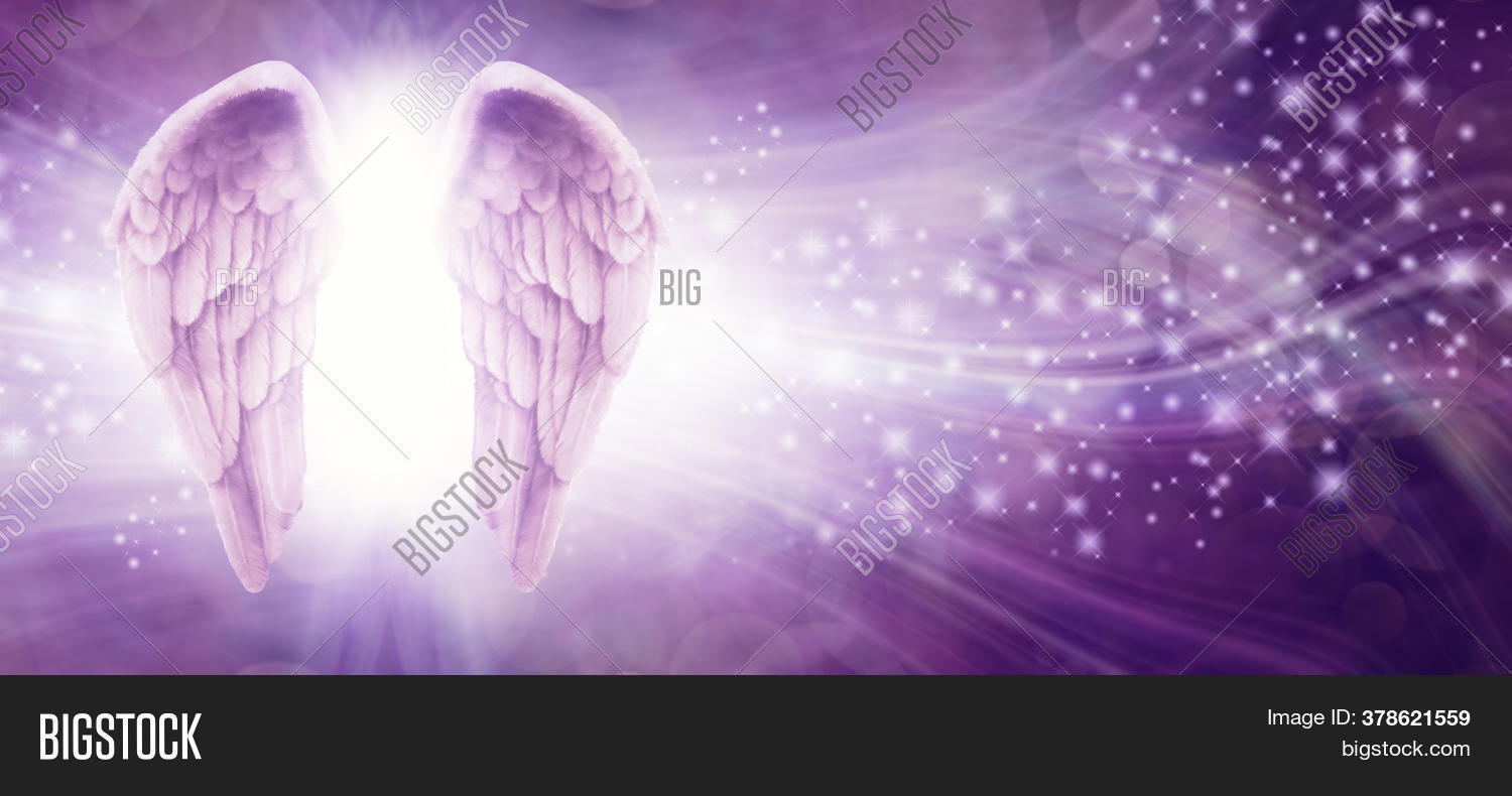 Purple Sparkle Angel Image & Photo (Free Trial) Bigstock