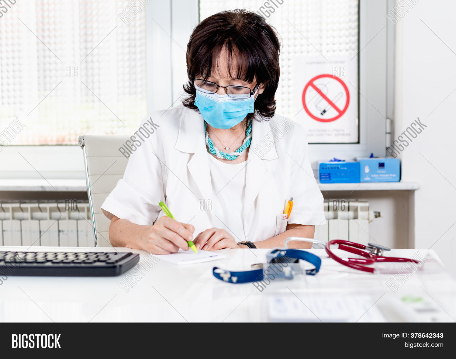 Woman Doctor Mask Image & Photo (Free Trial) Bigstock