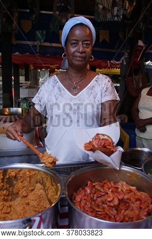 Salvador, Bahia / Brazil - June 5, 2014: Jaciara De Jesus Santos, \