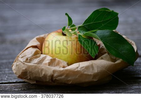 A Tasty Sweet And Fresh Apple Fruit For Breakfast
