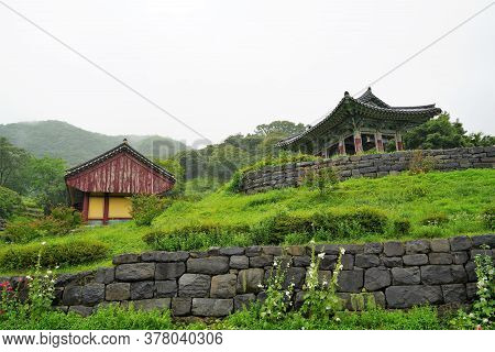 Small Houses Are Built Near Hill Station