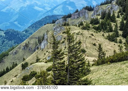 Uplazy Stones From Salatin  Hill, Low Tatras Mountains Range, Slovak Republic. Travel Destination. H