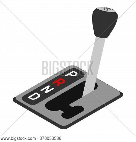 Automatic Gearbox Icon. Isometric Of Automatic Gearbox Vector Icon For Web Design Isolated On White 