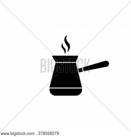 Jezve Turkish Coffe Pot Icon. Vector On Isolated White Background. Eps 10