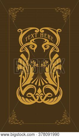 Art Nouveau Leaf Pattern For Your Businees