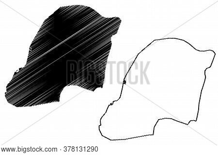Multan City (islamic Republic Of Pakistan, Punjab Province) Map Vector Illustration, Scribble Sketch
