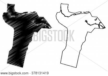Quetta City (islamic Republic Of Pakistan, Balochistan Province) Map Vector Illustration, Scribble S