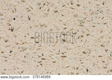 Awesome Relief Synthetic Stone Background In Beige Hue.