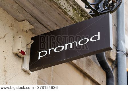 Bordeaux , Aquitaine / France - 07 22 2020 : Promod Store Logo Sign And Text Of French Shop Chain Wo