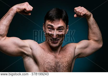 Gay Man Athlete Smiling In Sunglasses Young