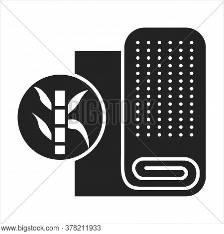 Cotton Fabric Black Line Icon. Cloth Made From Natural Fiber That Comes From The Seedpod Of The Cott