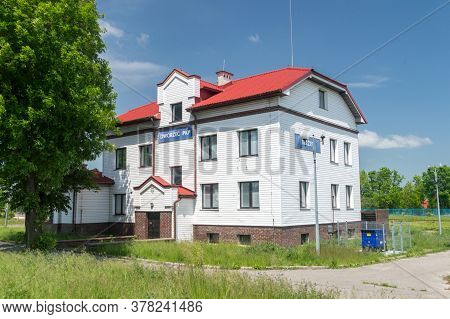 Belzec, Poland - June 12, 2020: Belzec Railway Station.