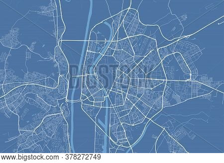 Seville City Map Poster. Map Of Seville Street Map Poster. Seville Map Vector Illustration.