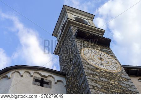 Breno, Brescia, Lombardy, Italy: Historic Town In The Oglio Valley. Church