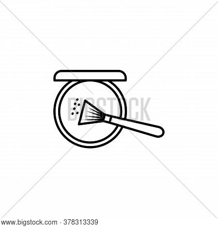 Blusher Line Icon. Signs And Symbols Can Be Used For Web, Logo, Mobile App, Ui, Ux