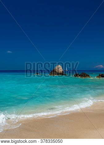 Avali beach in Lefkas island Greece