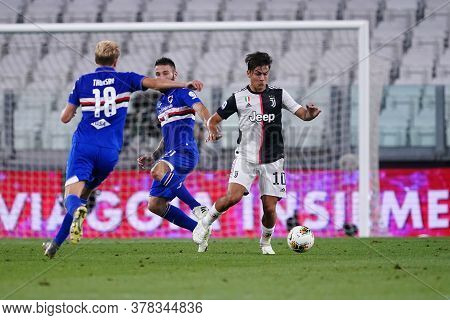 Torino (italy) 26th July 2020. Italian Serie A. Juventus Fc Vs Uc Sampdoria. Paulo Dybala Of Juventu