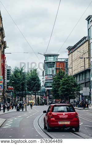 Manchester, England, Uk - 24 July, 2020 City Centre Of Manchester, Almost Empty Streets Due To Recen