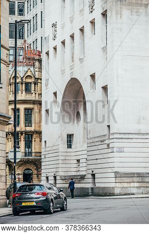 Manchester, England, Uk - 24 July, 2020 City Centre Of Manchester, Almost Empty Streets Due To Recen