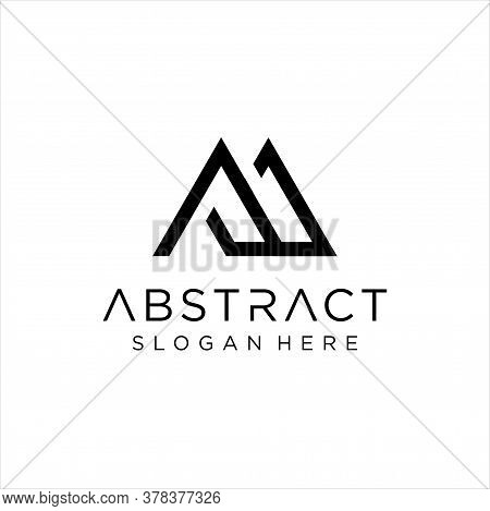 Letter Am Logo Icon Design Template Elements - Vector Sign.