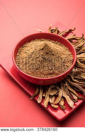 Dry Mango Powder Is An Indian Spice Amchoor With Raw Dried Fruit