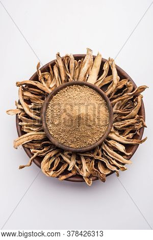 Dry Mango Powder Is An Indian Spice Amchoor With Raw Dried Fruit