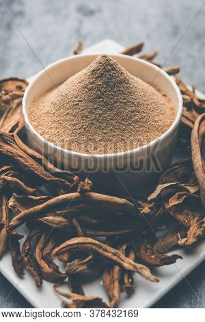Dry Mango Powder Is An Indian Spice Amchoor With Raw Dried Fruit
