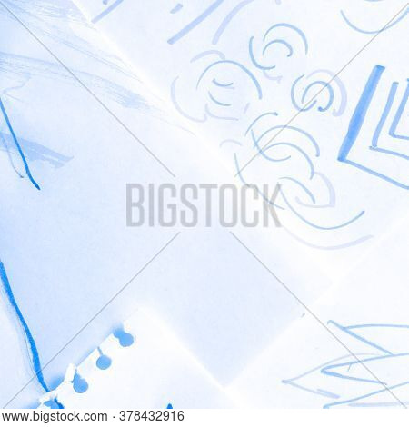 Ice Batik Textile. Nautical Indigo Motif. Oriental Marine Cold Motif. Weather Sea Artistic Patchwork