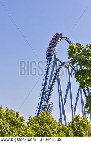 Roller Coaster In Europapark, Rust, Germany