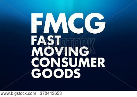 Fmcg - Fast Moving Consumer Goods Acronym, Business Concept Background