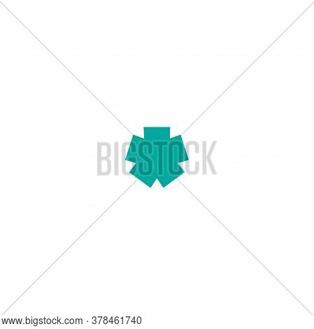 Blue Asterisk Footnote Icon. Asterisk Sign. Flat Icon Of Asterisk Isolated On White Background.