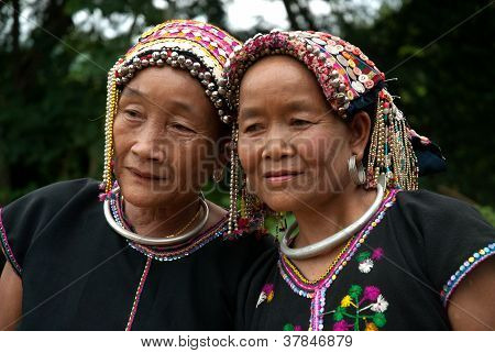 Old Woman Khmu Hilltribe .