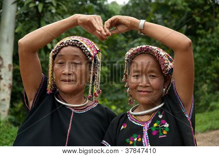 Old Woman Khmu Hilltribe .