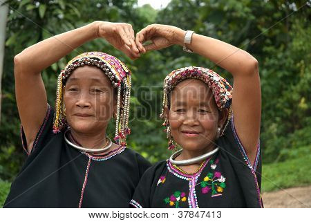 Old Woman Khmu Hilltribe .