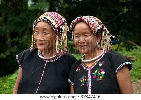 Old Woman Khmu Hilltribe .