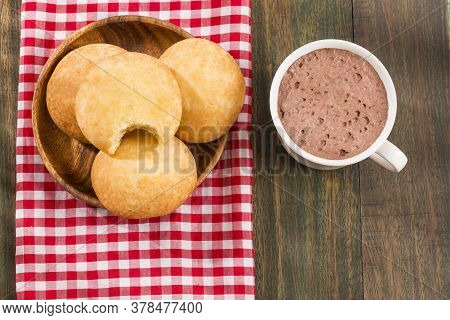Almojabana, Traditional Colombian Food - Drink Of Chocolate