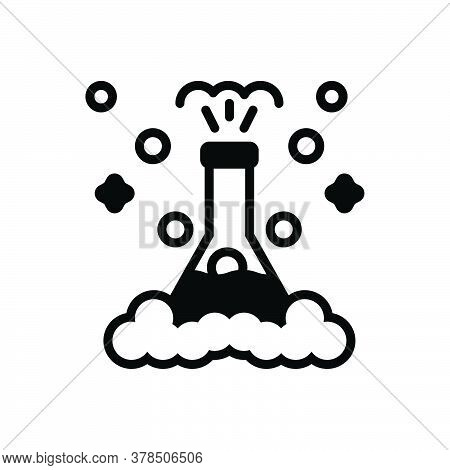 Black Solid Icon For Experiment Lab Pharmaceutical Research Test-tube Medical Chemistry Patholology 