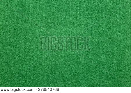 Close Up View Of Green Felt For Background