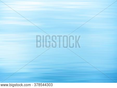 Still Water. Calm Sea Vector Background. Vector Illustration.