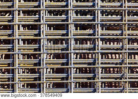 Detail Of Iron Rod At A Construction Site
