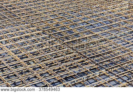 Detail Of Iron Rod At A Construction Site