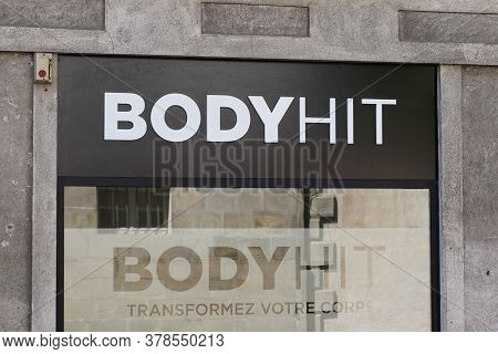 Bordeaux , Aquitaine / France - 07 25 2020 :  Bodyhit Logo Text And Sign French Leader In Personalis