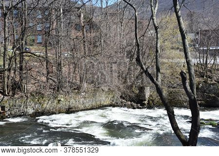 Fishkill Overlook Falls In Beacon, New York