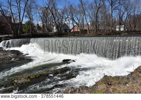 Fishkill Overlook Falls In Beacon, New York