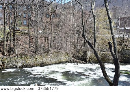 Fishkill Overlook Falls In Beacon, New York