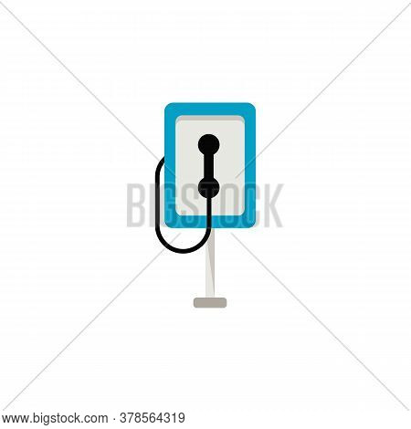 Payphone Icon Colored Symbol. Premium Quality Telecom Element In Trendy Style. Illustration, Eps8.