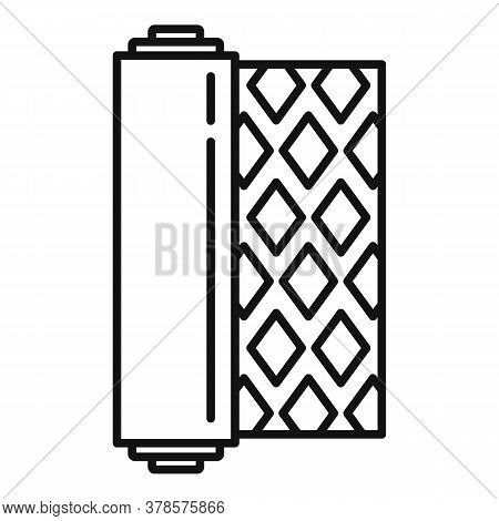 Construction Linoleum Icon. Outline Construction Linoleum Vector Icon For Web Design Isolated On Whi
