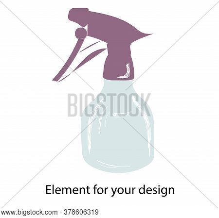 Spray. Pulverizer Spray. Illustration Isolated On A White Background..